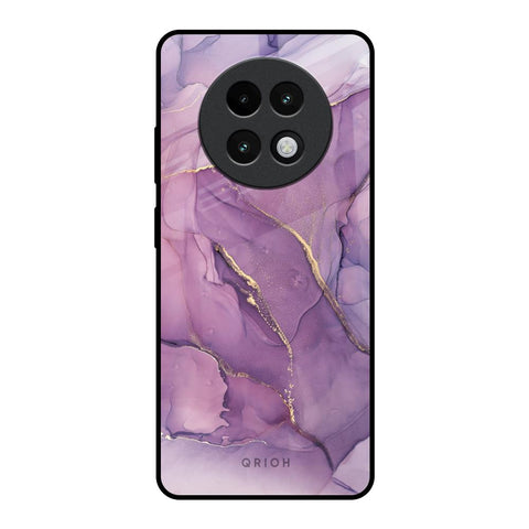 Purple Gold Marble Glossy Case for Realme 13 Plus 5G