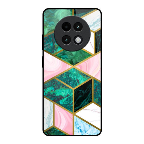 Seamless Green Marble Glossy Case for Realme 13 Plus 5G