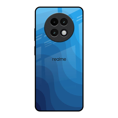Blue Wave Abstract Glossy Case for Realme 13 Plus 5G