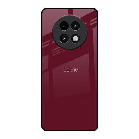 Classic Burgundy Glossy Case for Realme 13 Plus 5G