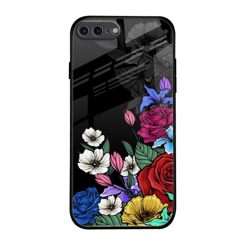 Rose Flower Bunch Art Glossy Case for iPhone 7 Plus