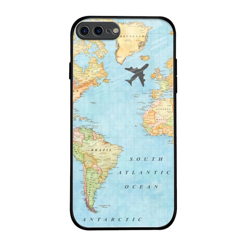 Travel Map Glossy Case for iPhone 7 Plus
