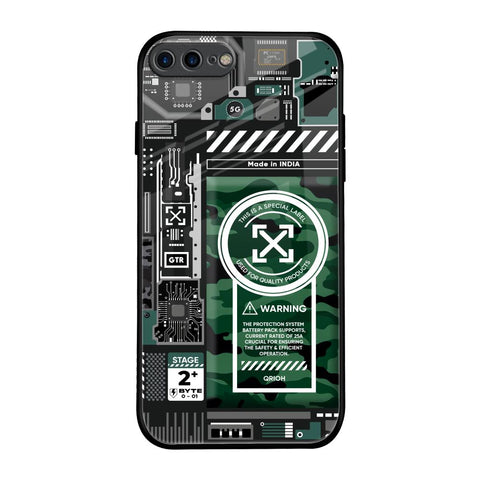 Green Camo Circuit Glossy Case for iPhone 7 Plus