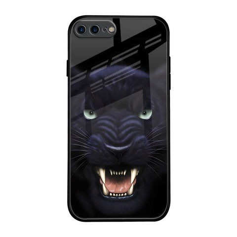 Angry Black Leopard Glossy Case for iPhone 7 Plus
