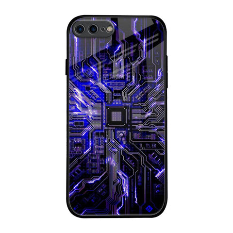 Techno Color Pattern Glossy Case For iPhone 7 Plus