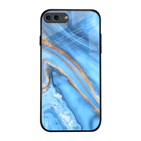 Vibrant Blue Marble Glossy Case for iPhone 7 Plus