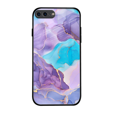 Alcohol ink Marble Glossy Case for iPhone 7 Plus