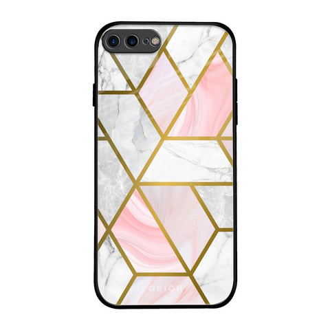 Geometrical Marble Glossy Case for iPhone 7 Plus