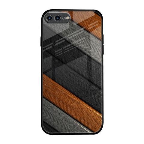 Tri Color Wood Glossy Case for iPhone 7 Plus