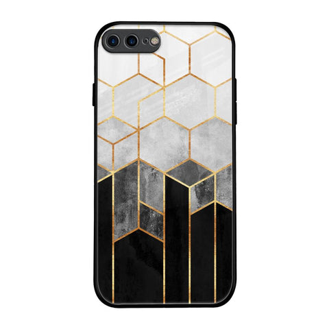 Tricolor Pattern Glossy Case for iPhone 7 Plus