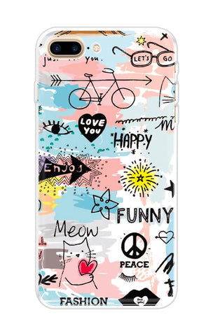 Happy Doodle Soft Cover for iPhone 7 Plus