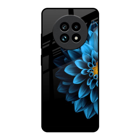 Half Blue Flower Glossy Case for Realme 13 Pro Plus 5G