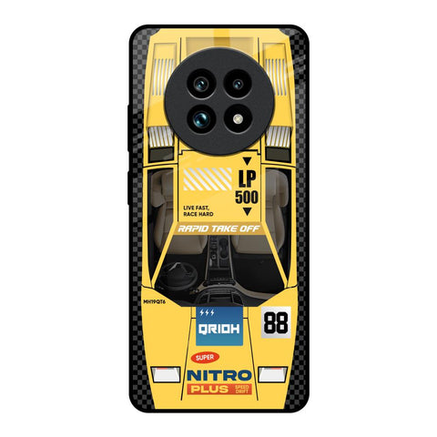 Yellow Racing Car Glossy Case for Realme 13 Pro Plus 5G