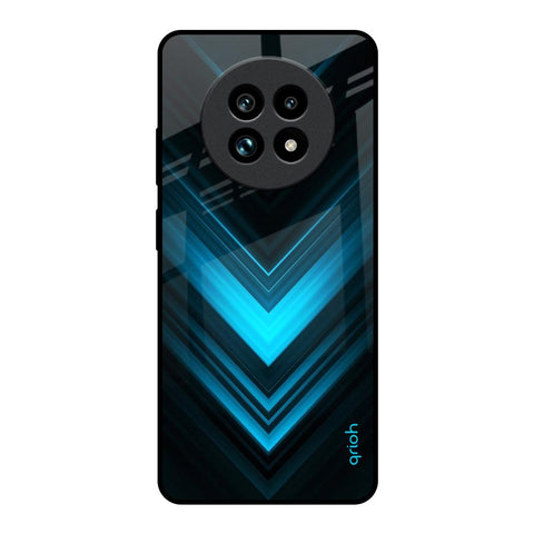 Vertical Blue Arrow Glossy Case For Realme 13 Pro Plus 5G