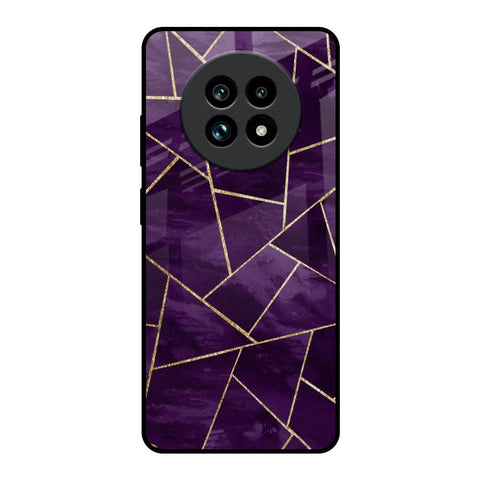 Geometric Purple Glossy Case For Realme 13 Pro Plus 5G