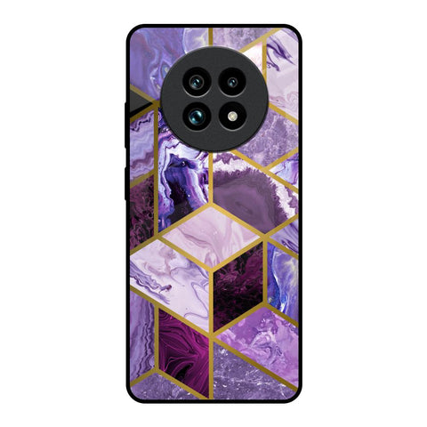 Purple Rhombus Marble Glossy Case for Realme 13 Pro Plus 5G