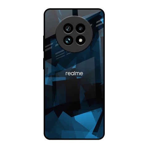 Polygonal Blue Box Glossy Case For Realme 13 Pro Plus 5G
