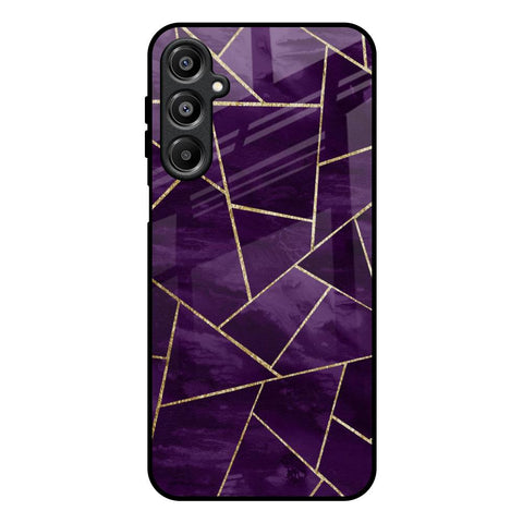 Geometric Purple Glossy Case For Samsung Galaxy A16 5G