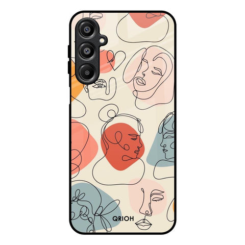 Abstract Faces Glossy Case for Samsung Galaxy A16 5G