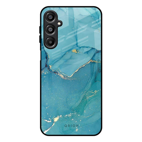 Blue Golden Glitter Glossy Case for Samsung Galaxy A16 5G