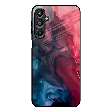Blue & Red Smoke Glossy Case for Samsung Galaxy A16 5G