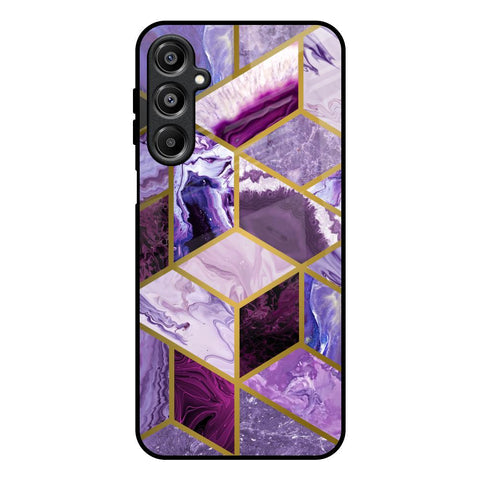 Purple Rhombus Marble Glossy Case for Samsung Galaxy A16 5G