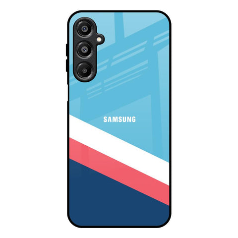Pink & White Stripes Glossy Case For Samsung Galaxy A16 5G