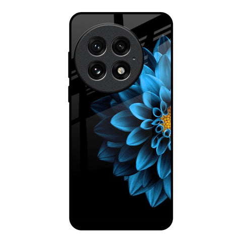Half Blue Flower Glossy Case for OnePlus 13