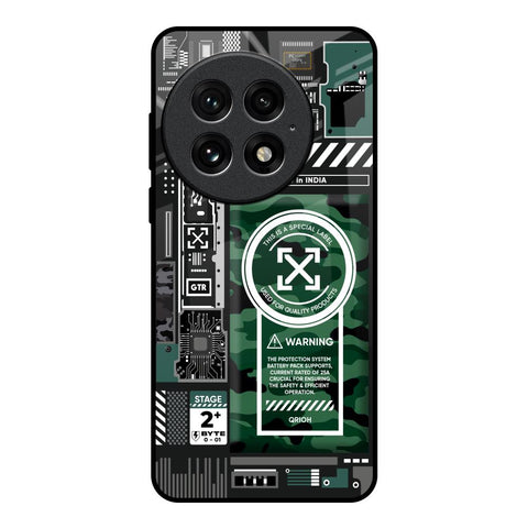 Green Camo Circuit Glossy Case for OnePlus 13