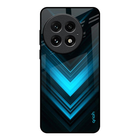 Vertical Blue Arrow Glossy Case For OnePlus 13