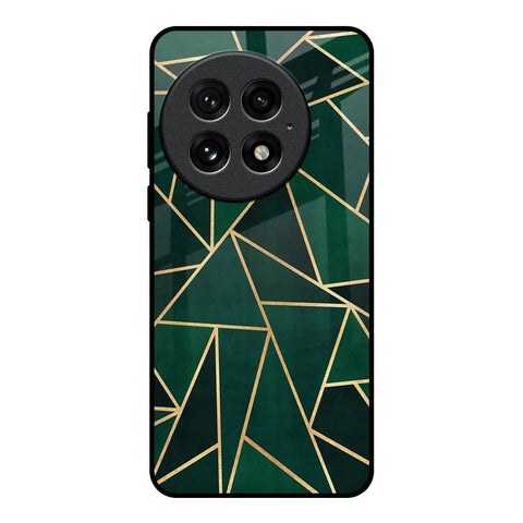 Abstract Green Glossy Case For OnePlus 13