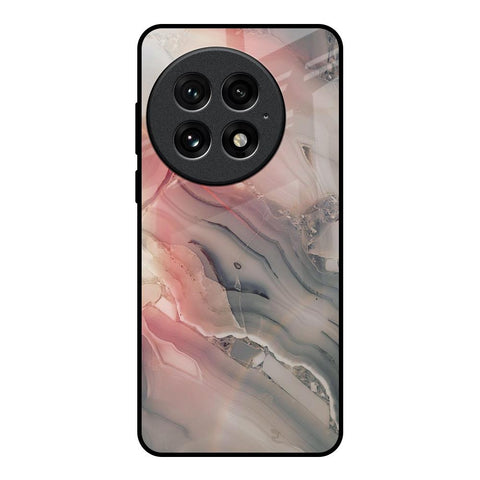 Pink And Grey Marble Glossy Case For OnePlus 13