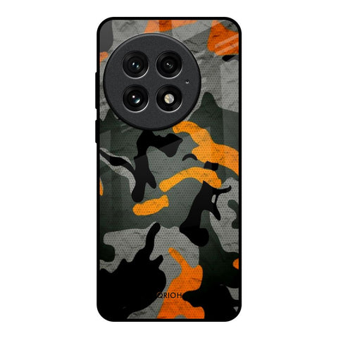 Camouflage Orange Glossy Case For OnePlus 13