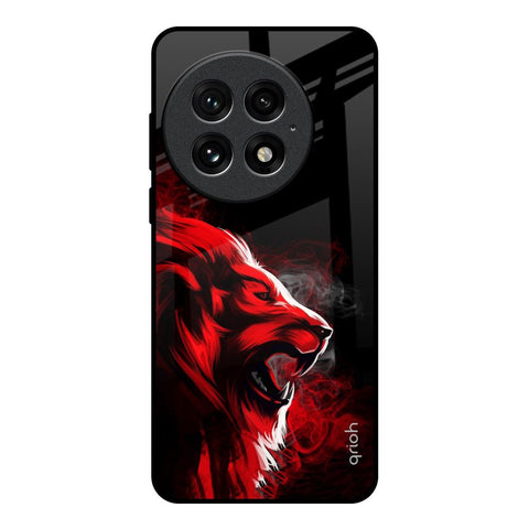 Red Angry Lion Glossy Case for OnePlus 13