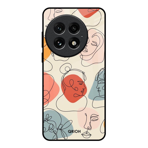 Abstract Faces Glossy Case for OnePlus 13