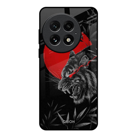 Red Moon Tiger Glossy Case for OnePlus 13