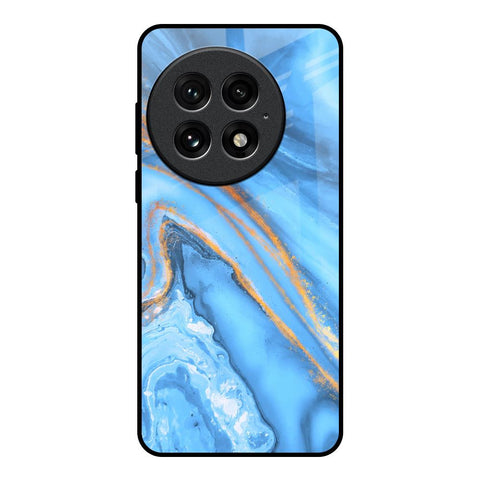 Vibrant Blue Marble Glossy Case for OnePlus 13
