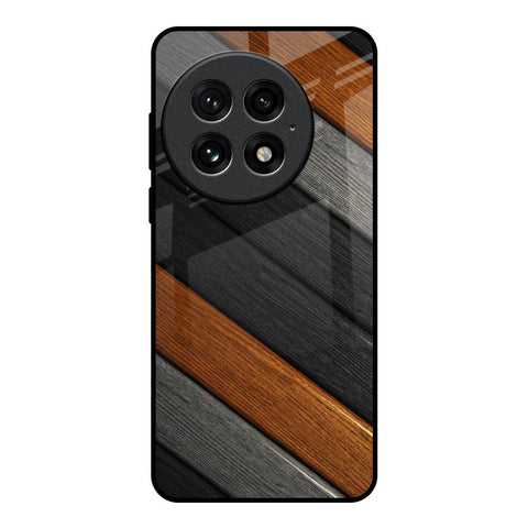 Tri Color Wood Glossy Case for OnePlus 13