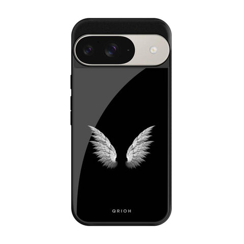 White Angel Wings Glossy Case for Google Pixel 9 Pro