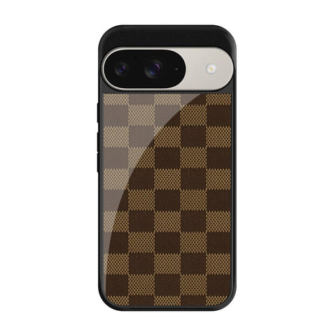 Brown Block Glossy Case for Google Pixel 9 Pro