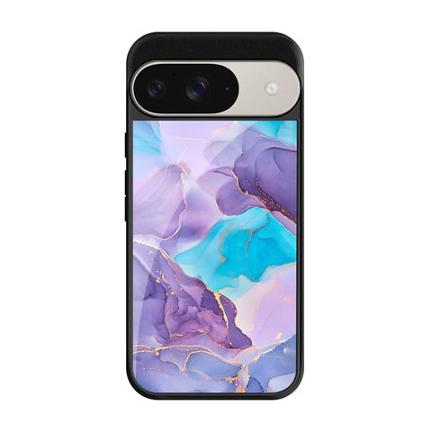 Alcohol ink Marble Glossy Case for Google Pixel 9 Pro