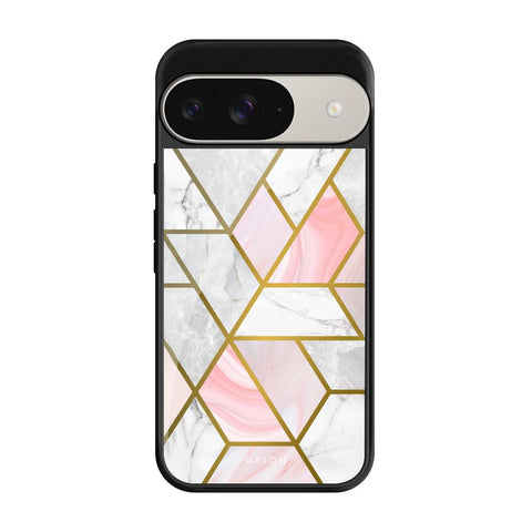 Geometrical Marble Glossy Case for Google Pixel 9 Pro