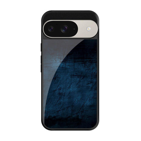 Dark Blue Grungy Glossy Case for Google Pixel 9 Pro