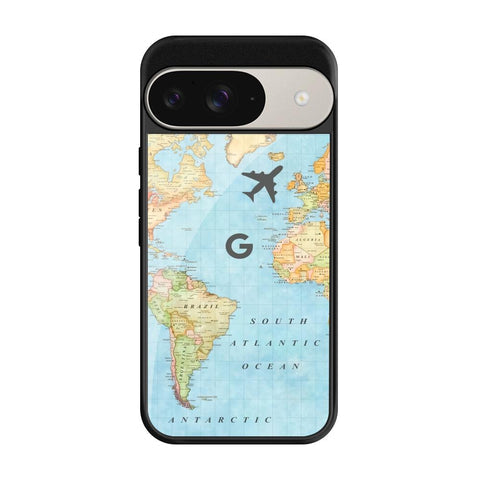 Fly Around The World Glossy Case for Google Pixel 9 Pro