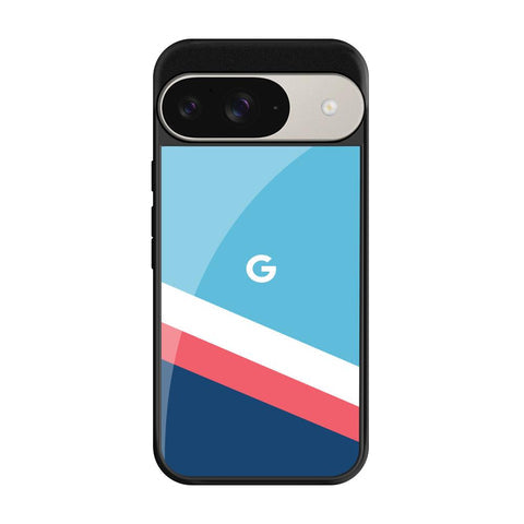 Pink & White Stripes Glossy Case For Google Pixel 9 Pro