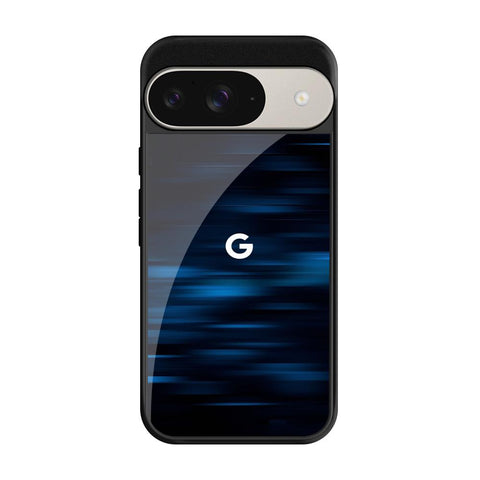 Blue Rough Abstract Glossy Case for Google Pixel 9 Pro