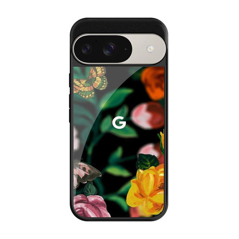 Flowers & Butterfly Glossy Case for Google Pixel 9 Pro