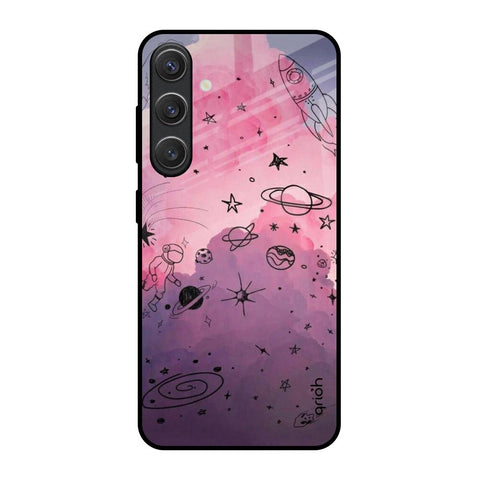 Space Doodles Glossy Case for Samsung Galaxy S25 5G