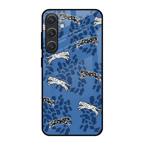 Blue Cheetah Glossy Case for Samsung Galaxy S25 5G