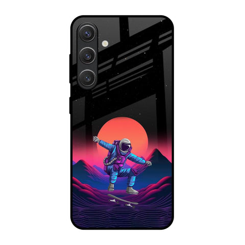 Retro Astronaut Glossy Case for Samsung Galaxy S25 5G